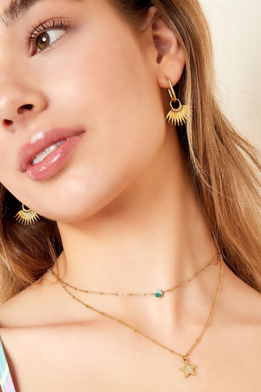 Sternennacht Halskette aus Edelstahl  h5Bild2